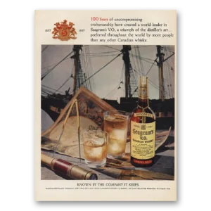 1957 Seagrams VO Whisky Print Ad | 100 Years