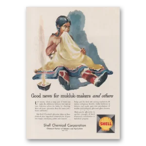 1957 Shell Chemicals Print Ad | Mukluk Makers