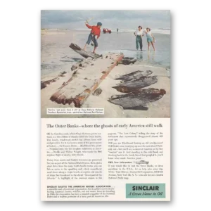 1957 Sinclair Print Ad | Cape Hatteras