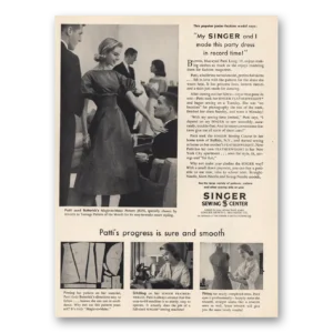 1957 Singer Sewing Centers Print Ad | My Singer