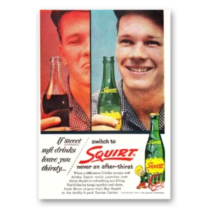 1957 Squirt Soft Drink Print Ad | Sweet Soft