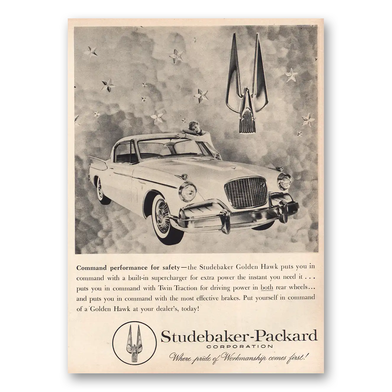 1957 Studebaker Print Ad | Command Performance