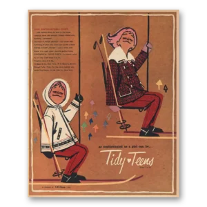 1957 Tidy Teens Print Ad | Winternational Spirit