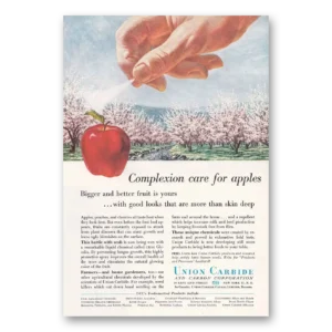 1957 Union Carbide Print Ad | Complexion Care