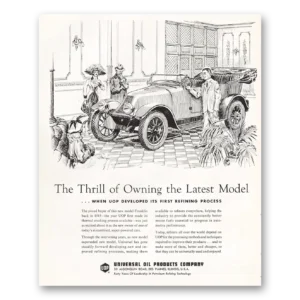 1957 Universal Oil Products Print Ad | Latest Model