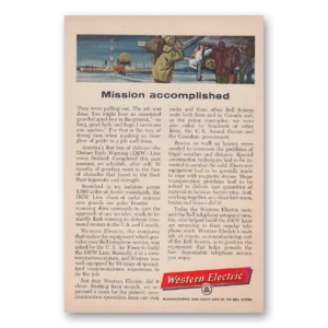 1957 Western Electric Print Ad | Accomplished