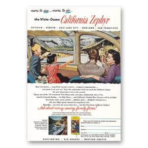 1957 California Zephyr Print Ad | More To See