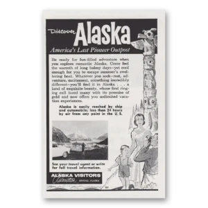 1958 Alaska Print Ad | Pioneer Outpost
