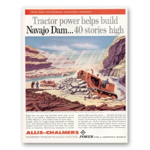 1958 Allis Chalmers Print Ad | Navajo Dam