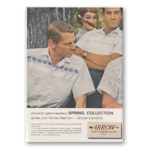 1958 Arrow Shirts Print Ad | Spring Collection