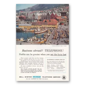 1958 Bell Telephone Print Ad | Bergen Norway