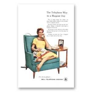 1958 Bell Telephone Print Ad | Happier Day
