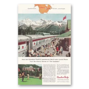 1958 Canadian Pacific Print Ad | Lake Louise
