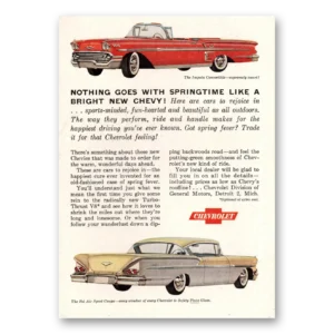 1958 Chevrolet Impala Print Ad | Springtime