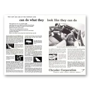 1958 Chrysler Corporation Print Ad | Can Do