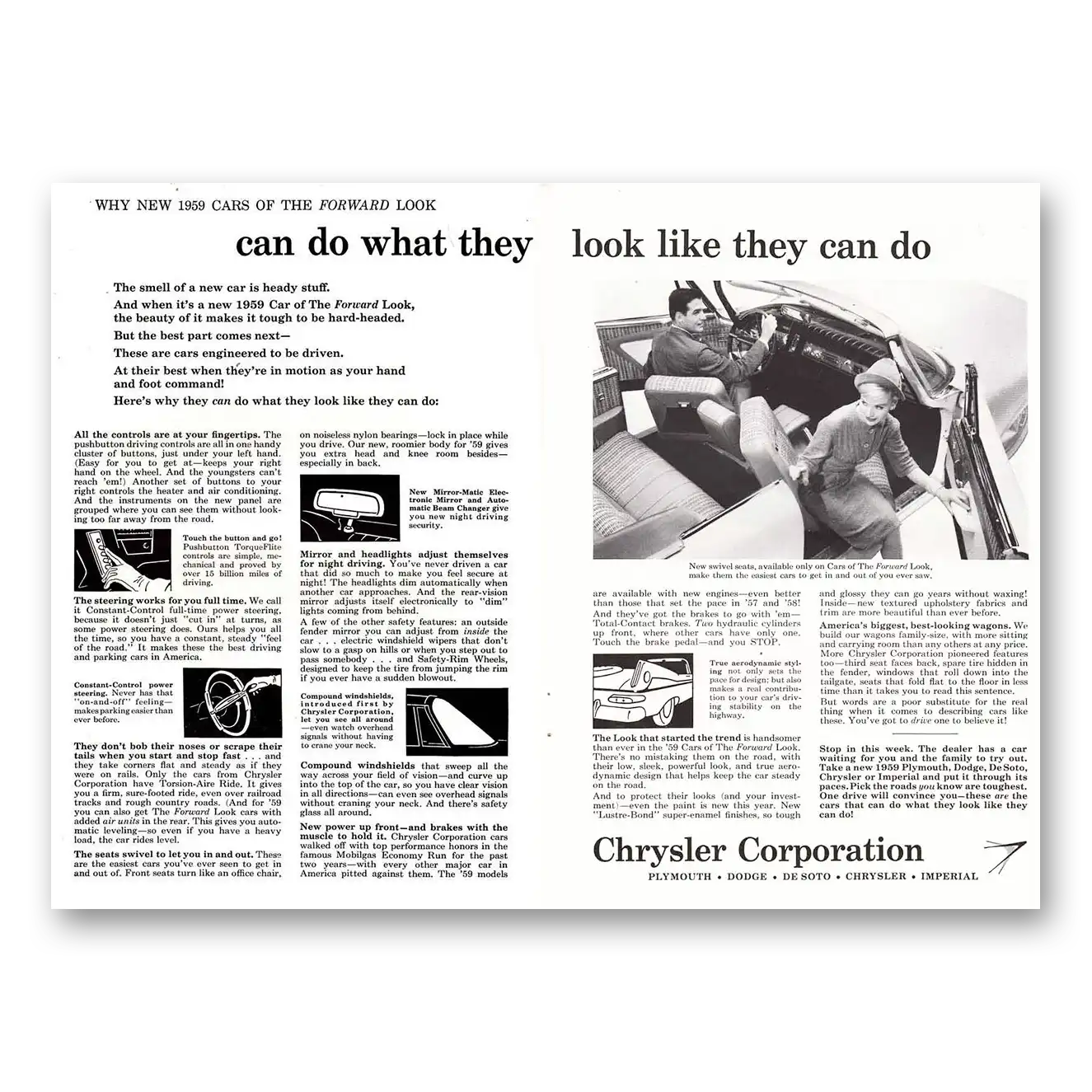 1958 Chrysler Corporation Print Ad | Can Do