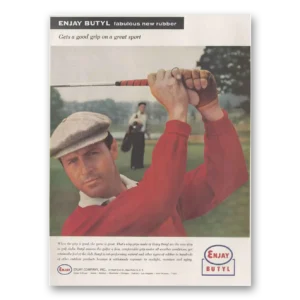 1958 Enjay Butyl Print Ad | New Rubber