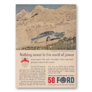 1958 Ford Print Ad | Turkey