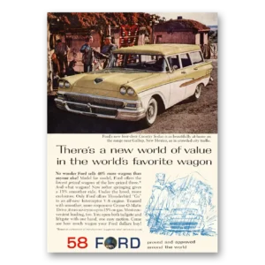 1958 Ford Wagons Print Ad | Favorite Wagon
