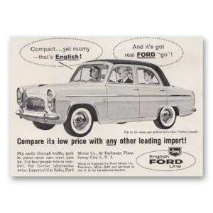 1958 Ford Print Ad | Compact But Roomy