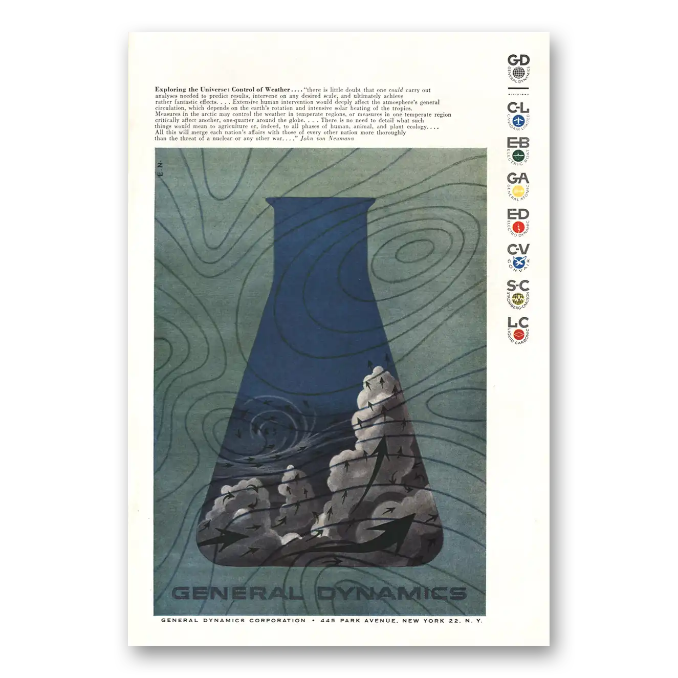 1958 General Dynamics Print Ad | Exploring Universe