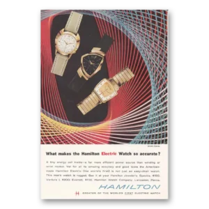 1958 Hamilton Watch Print Ad | So Accurate