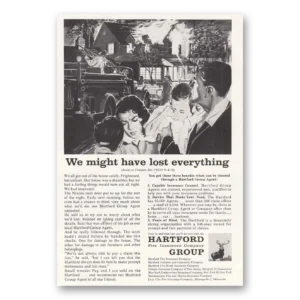 1958 Hartford Insurance Print Ad | Lost Everything