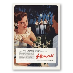 1958 Hawaii Print Ad | Lifetime Dream