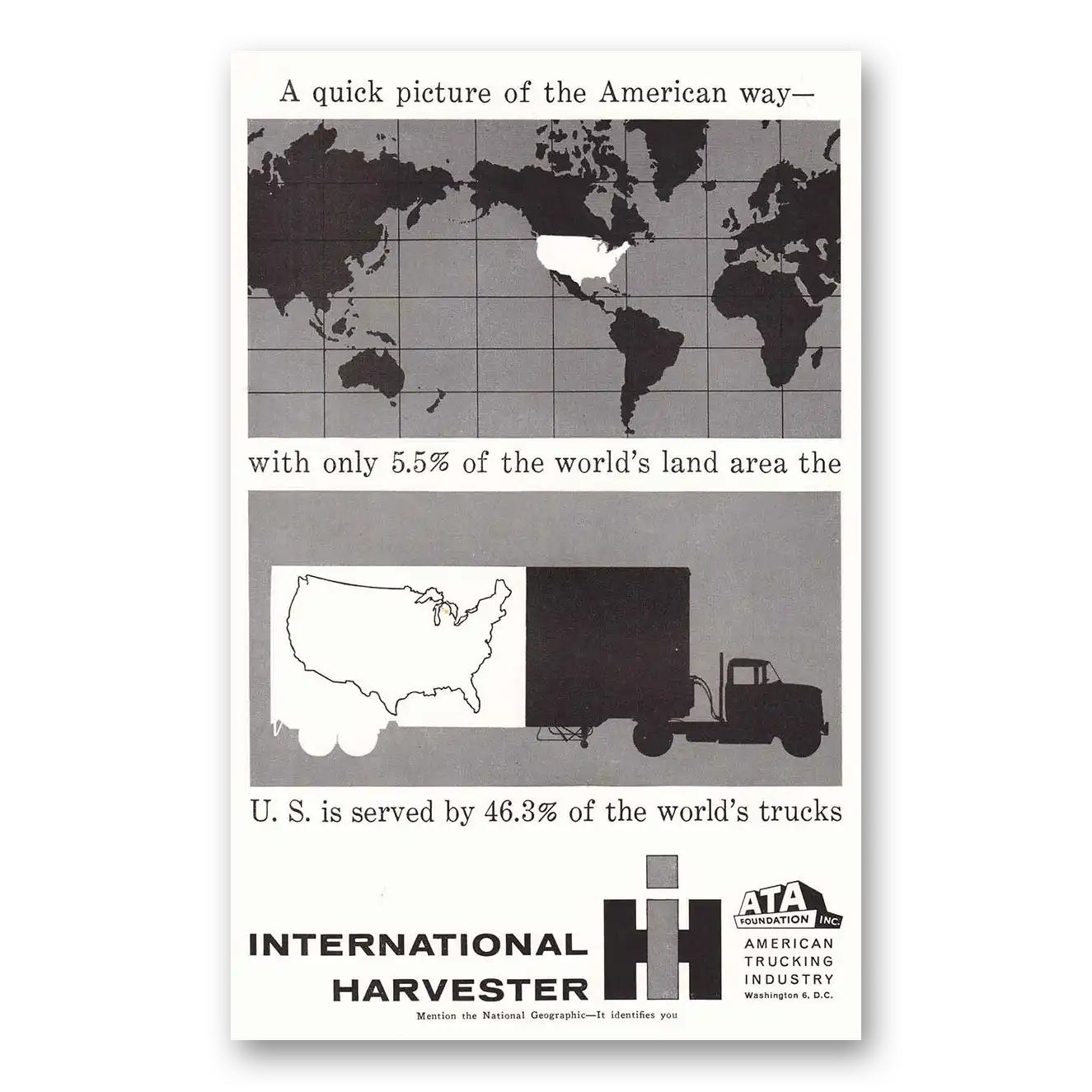 1958 International Trucks Print Ad | American Way
