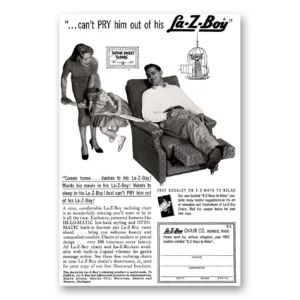 1958 La Z Boy Print Ad | Can't Pry