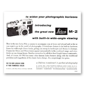 1958 Leica Cameras Print Ad | Horizons