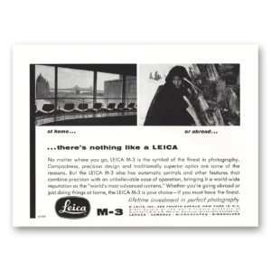 1958 Leica Cameras Print Ad | At Home