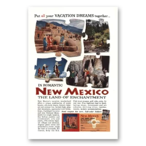 1958 New Mexico Print Ad | Dreams Together