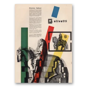 1958 Olivetti Print Ad | Homo Faber