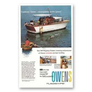 1958 Owens Yacht Company Print Ad | Flagships 35