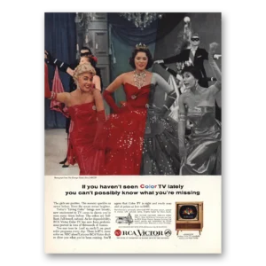 1958 RCA Victor Television Print Ad | George Gobel Show