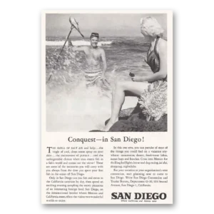 1958 San Diego California Print Ad | Salt Air