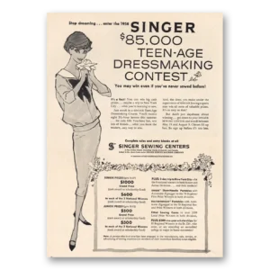 1958 Singer Sewing Centers Print Ad | Singer