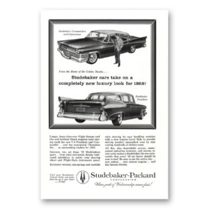 1958 Studebaker Golden Hawk Print Ad | Commanders