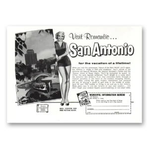 1958 San Antonio Texas Print Ad | Venice New World
