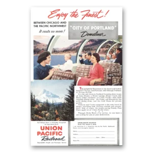 1958 Union Pacific Railroad Print Ad | City Portland
