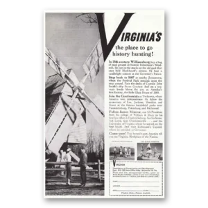 1958 Virginia Print Ad | Hunting Windmill