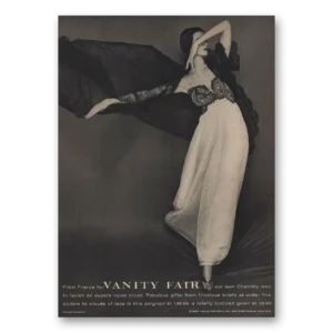 1958 Vanity Fair Undergarments Print Ad | Chantilly Lace