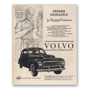 1958 Volvo Print Ad | Swedish Excellence