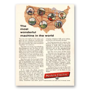 1958 Western Electric Print Ad | Wonderful Machine