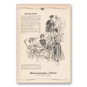 1959 Abercrombie & Fitch Print Ad | Bearing South