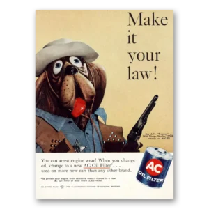 1959 AC Oil Filter Print Ad | Your Law
