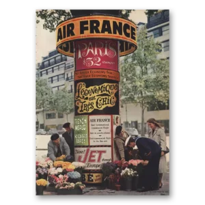 1959 Air France Print Ad | Paris Leconomique