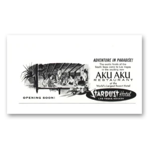 1959 Stardust Hotel Print Ad | Aku Aku