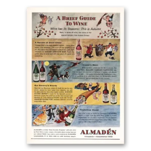 1959 Almaden Print Ad | Seasons